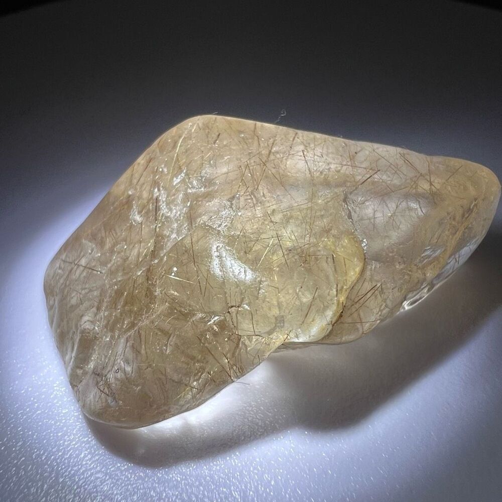 Golden Rutilated Quartz Crystal Freeform - Picture 12 of 15